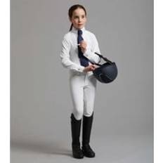 Blanc Chemises Chemise d'équitation de concours fille Premier Equine Tessa - Blanc