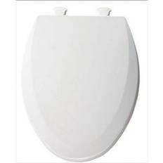 ComfortCreator Elongated Closed Front Toilet Seat Cotton White