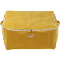 Amarillo Cajas y Cestas Versa Corduroy 40 x 25 x 50 cm Caja de almacenamiento