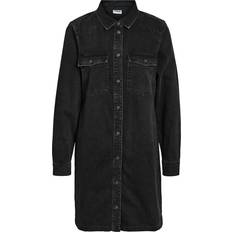 Sort Kjoler Noisy May Blusekjole 'NMNEW SIGNE' black denim