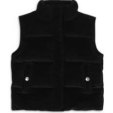 Black Vests Children's Clothing DL1961 Girls' Puffer Vest Big Kid Black (Medium)