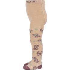 Melton Strømpebukser Melton MELTON Ivory Cream Cat love tights 56-62