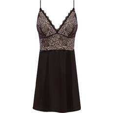 Nylon Chemises de nuit Wacoal Lace Perfection Chemise Black