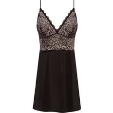 Sort Natkjoler Wacoal Lace Perfection Chemise Chemiser & Underkjoler hos Magasin Black Ivory