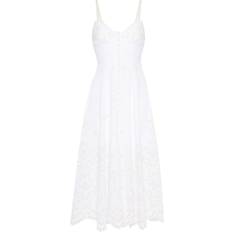 Hauts Charo Ruiz Ibiza Mutti midi dress women Cotton/Polyester/Linen/Flax White