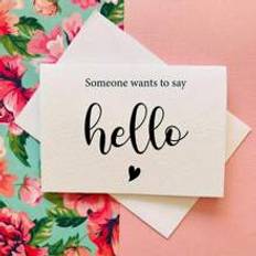 Shein 1pc Pregnancy Announcement Card Beautifully Designed With Matching Envelope For Sharing Exciting News With Family, Husband, Grandparents Heartwarming Someone Wants To Say Hello Message Inside