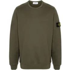 Stone Island Men Tops Stone Island Garment Dyed Crewneck Sweatshirt Musk Green