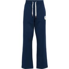 Organic Fabric - Unisex Trousers Casablanca Mens Casa Temple Rubberised Branding Straight Leg Regular-fit Organic-cotton Jogging Bottoms