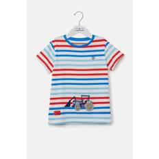 Lighthouse (6-7 Yrs, Red Blue Stripe Tractor) Oliver Kids T-Shirt Blue/Red