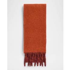 Burberry Scarfs Burberry Womens Ginger Reversible Logo-jacquard Alpaca-blend Scarf GINGER