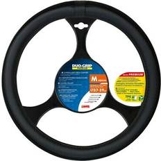 Steering Wheel Cover on sale Lampa Lenkradbezug Lenkradhülle Lenkradschoner 37-39 cm Pu Leder Duo-Grip Schwarz