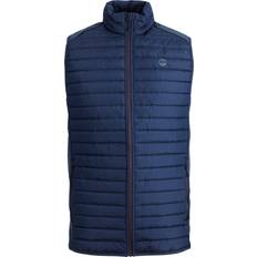 Bleu Gilets Jack & Jones Puffer Gilet