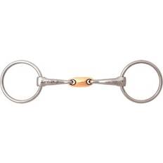 Stainless Steel Bridles & Accessories Korsteel Oval Link Loose Ring Snaffle Stainless Steel