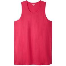 6XL - Women Tank Tops KingSize Plus Women's Shrink-Less Lightweight Longer-Length Tank in Electric Pink (Size 3XL) Shirt