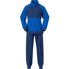Bergans Tracksuits Bergans Kids' Smådøl V5 Longzip Set Space Blue/Lazuli Blue, 116
