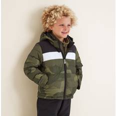 Tog24 Swift Kids Ski Jacket Khaki Pixel Camo/Black