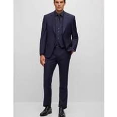 BOSS Men's T-Harvers Waistcoat Navy