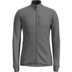 Icebreaker Homme Vêtements d'extérieur Icebreaker Veste Merino Realfleece Descender Homme - Jet HTHR/Black