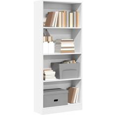 Shelves Book Shelves vidaXL Bookcase White 60 x 24 x 143 cm Engineered Wood Book Shelf