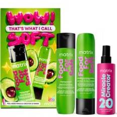 Matrix Food For Soft Hydrating Shampoo, Conditioner And Miracle Creator Leave-in Spray Haircare Gift Set For Dry Hair