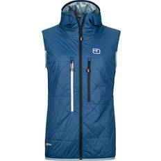Dam - Skidor Västar Ortovox Women's Swisswool Piz Boè Vest Ullväst Färg blå