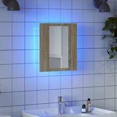 Oak Bathroom Mirror Cabinets vidaXL Bathroom Mirror Cabinet 40 x 12 x 45 cm