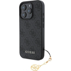 Genuine guess charmed 4g metal logo case cover for apple iphone 16 pro max