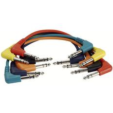 DAP Audio Patch Kabel Jack Stereo 90cm Set Mit 6 Farben