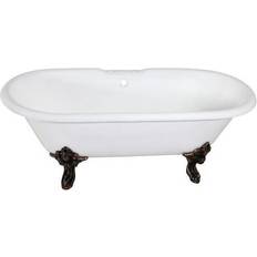 Claw Foot Bathtub Freestanding Bathtubs Claw Foot Bathtub Traditional 72 in. Double Ended Clawfoot Tub