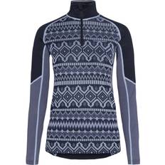Kari Traa Women's Malia 1/2 Zip Baselayer Shirt, Medium, Royal