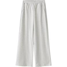 Bershka wide leg joggers co-ord in grey marl