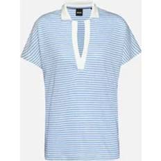 Linen Polo Shirts BOSS Women's Enelina Striped Polo Shirt Multi