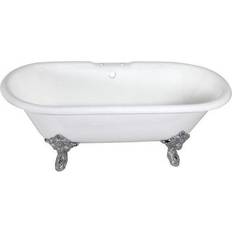 Claw Foot Bathtub Freestanding Bathtubs Claw Foot Bathtub Traditional 72 in. Cast Iron Double Ended Clawfoot Tub