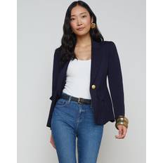 Mujer - Oro Blazers L'agence Chamberlain Knit Blazer - Navy