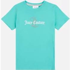 Turquoise T-shirts Juicy Couture Youths Diamante Regular T-Shirt (Turquoise) Blue/Green 15-16 years