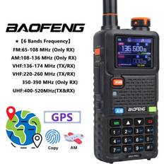 uv-5rh pro walkie talkie multi band gps ham two way radio upgrade uv-5r