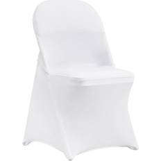 Housses VEVOR Housses Pliantes Élasthanne Extensible 100 pcs Blanc Housse de chaise Blanc