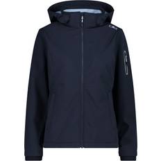 CMP Women's Softshell Jacket Zip Hood Softshelljakke blå