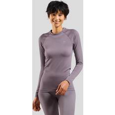 Donna - Grigio Maglie Termiche Odlo Women's BL Top Crew Neck L/S Performance Warm Eco Synthetic base layer XL, pink