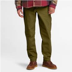 Timberland Claremont Brushed Twill Chino Trousers for Men in Green, Man, Green, Men Apparel Chinos Casual Style