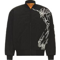 Battery Heated Jackets Pleasures Men's Humanoid Reversible Bomber Black