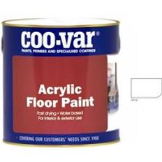 Coo-var CooVar Acrylic - - 5 Litre Floor Paint White 5L