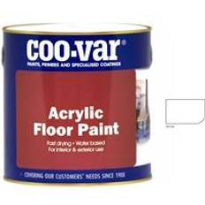 Semi-glossies - White Paint CooVar Acrylic - - 5 Litre Floor Paint White 5L