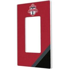 Mobile Cases Sports Fan Products Keyscaper Toronto FC Diagonal Stripe Design Single Rocker Lightswitch Plate