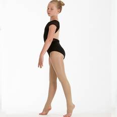 Spandex Pantyhoses Children's Clothing Silky shimmer dance tights stirrup foot light toast girls sizes