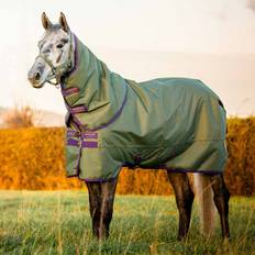 Horseware Vintertäcke med Hals Amigo Hero Ripstop Plus 200g Grön/Lila "100cm 5'0"