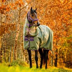 Horseware Regntäcke med Hals Amigo Hero Ripstop Plus Lite 0g Grön/Lila/Beige "155cm 6'9"