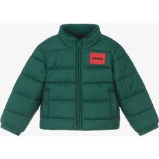 HUGO Wasserabweisende Kids-Steppjacke mit versteckter Kapuze