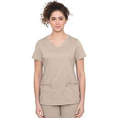 Purple Overalls Healing Hands 2245 Women's Juliet V-Neck Scrub Top Khaki