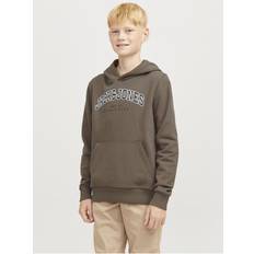 Brun Hoodies Jack & Jones Logo Hættetrøje Junior